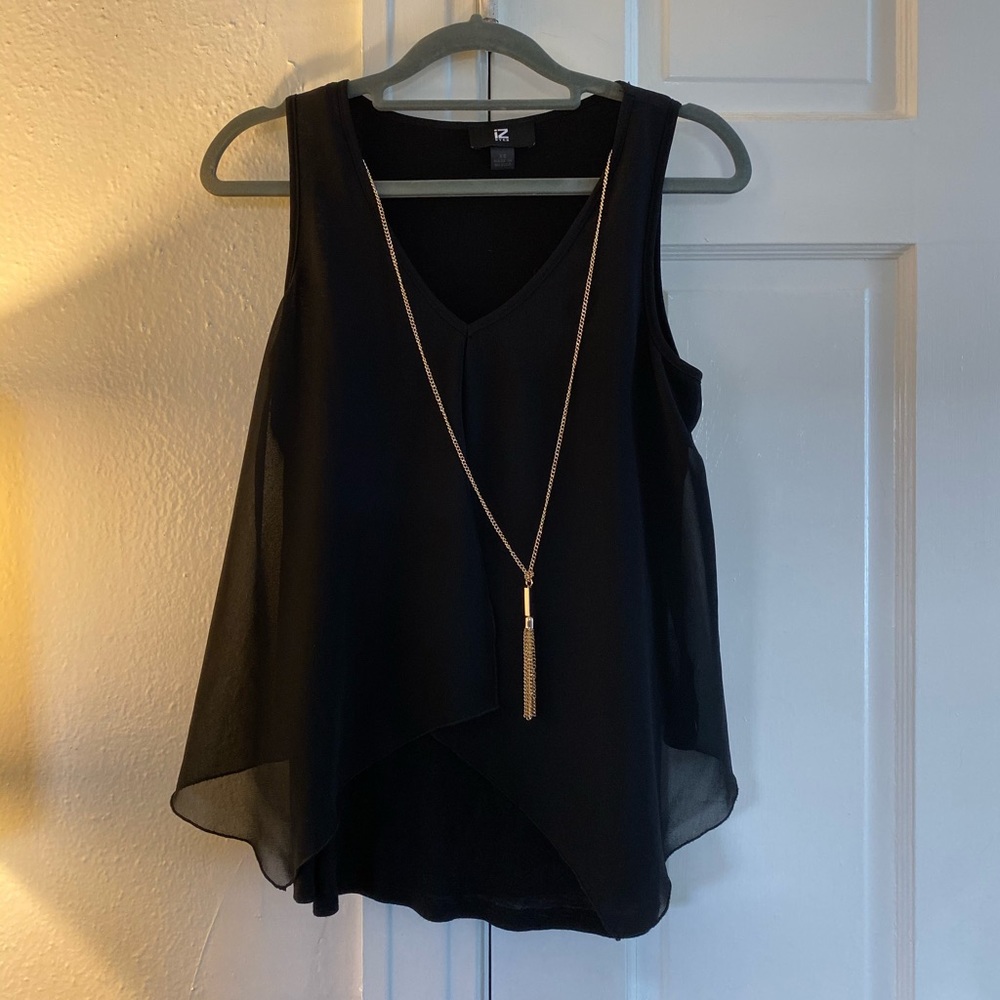 ❗️SALE ❗️ Blouse With Detachable Gold Necklace